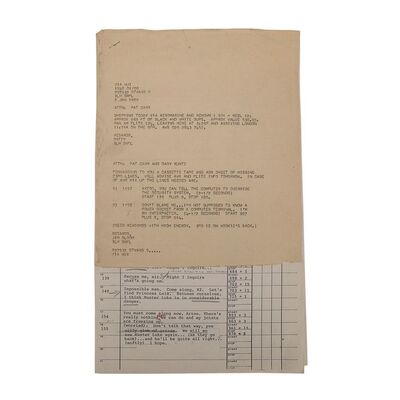 Lot #682: STAR WARS: THE EMPIRE STRIKES BACK (1980) - Anthony Daniels Collection: ADR Cue Sheets with Handwritten Notes and Corrections