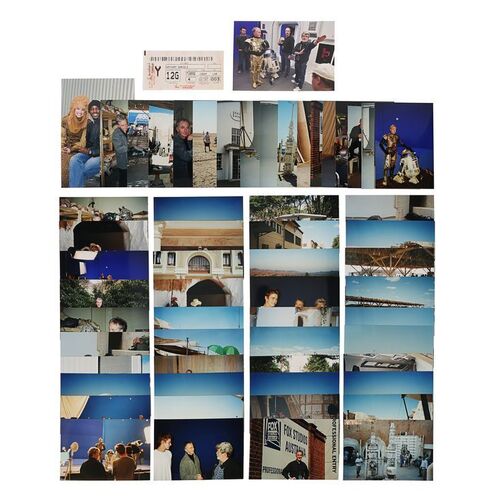 Lot #706: STAR WARS: ATTACK OF THE CLONES (2002) - Anthony Daniels Collection: Anthony Daniels' Personal On-set Photographs and Plane Ticket