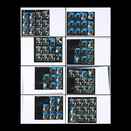Lot #707: STAR WARS: PREQUEL TRILOGY (1999-2005) - Anthony Daniels Collection: Printed Annie Leibovitz Promotional Photography Contact Sheets Autographed by Anthony Daniels.