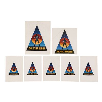 Lot #717: STAR WARS: A NEW HOPE (1977) - Anthony Daniels Collection: Set of Original Logo Stickers