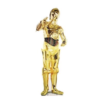 Lot #742: STAR WARS: VARIOUS PRODUCTIONS - Anthony Daniels Collection: Anthony Daniels Autographed C-3PO Standee