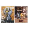 Lot #747: STAR WARS: VARIOUS PRODUCTIONS - Anthony Daniels Collection: Two Large C-3PO and R2-D2 Artwork Prints Autographed by Anthony Daniels
