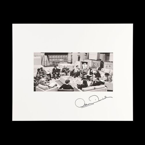 Lot #752: STAR WARS: THE FORCE AWAKENS (2015) - Anthony Daniels Collection: Framed and Autographed Photo of First Script Read