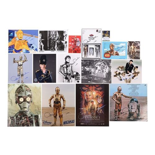 Lot #754: STAR WARS: VARIOUS PRODUCTIONS - Anthony Daniels Collection: Collection of Photos, Prints and Items Autographed by Anthony Daniels