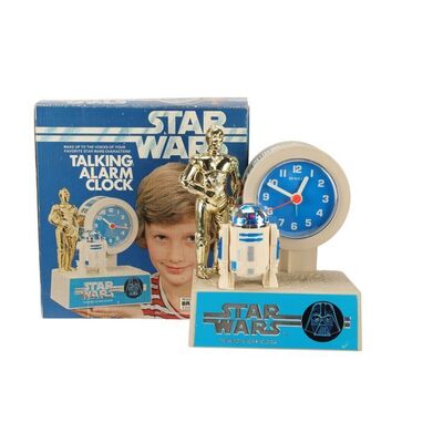Lot #761: STAR WARS: THE EMPIRE STRIKES BACK (1980) - Anthony Daniels Collection: Vintage Bradley Time Talking Alarm Clock