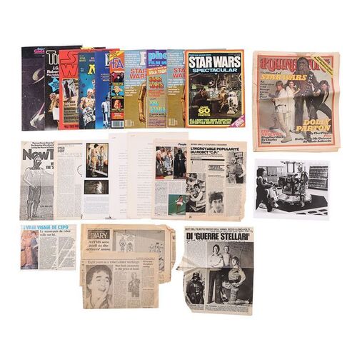Lot #767: STAR WARS: ORIGINAL TRILOGY (1977-1983) - Anthony Daniels Collection: Collection of Contemporaneous Magazine and Press Clippings