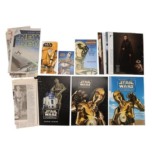 Lot #777: STAR WARS: VARIOUS PRODUCTIONS - Anthony Daniels Collection: Collection of Anthony Daniels' Press Clippings and Exhibition Information