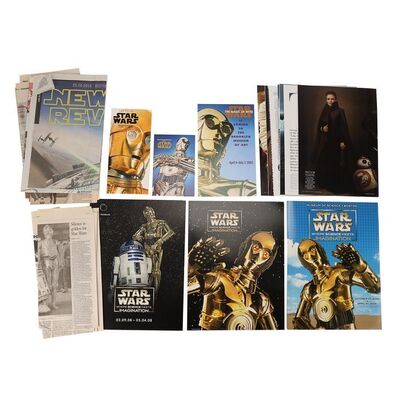 Lot #777: STAR WARS: VARIOUS PRODUCTIONS - Anthony Daniels Collection: Collection of Anthony Daniels' Press Clippings and Exhibition Information