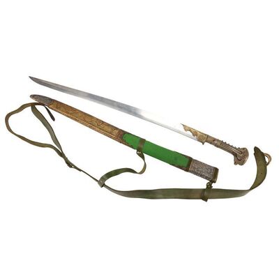 Lot #808: ALADDIN (2019) - Prince Anders' (Billy Magnussen) Sword & Scabbard