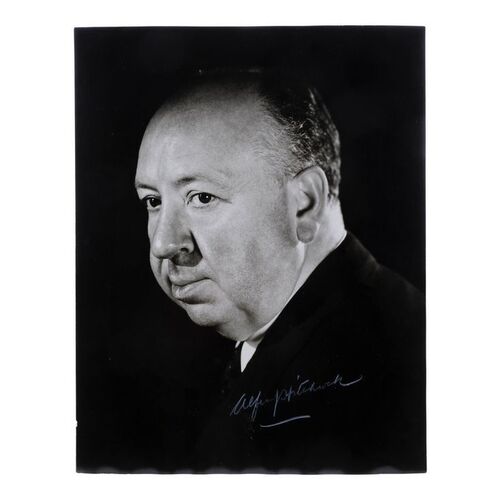 Lot #809: ALFRED HITCHCOCK - Alfred Hitchcock-signed Photograph