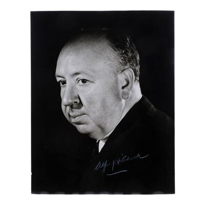 Lot #809: ALFRED HITCHCOCK - Alfred Hitchcock-signed Photograph