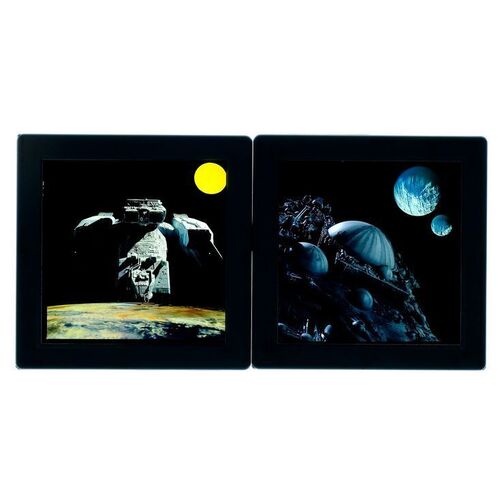 Lot #814: ALIEN (1979) - Pair of Production Slides of Nostromo and Refinery