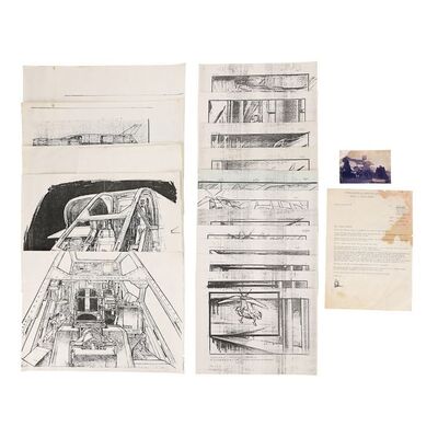 Lot #825: ALIENS (1986) - James Cameron Sketch, Production Storyboards, Printed Concept Designs and Production Ephemera