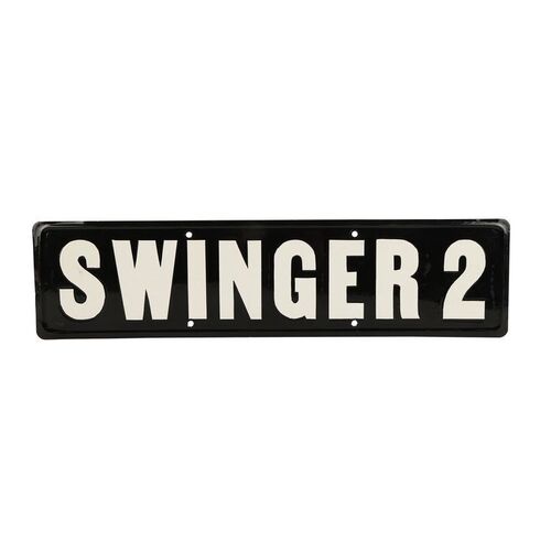 Lot #857: AUSTIN POWERS: THE SPY WHO SHAGGED ME (1999) - "Swinger 2" Licence Plate