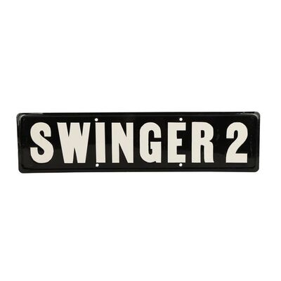 Lot #857: AUSTIN POWERS: THE SPY WHO SHAGGED ME (1999) - "Swinger 2" Licence Plate
