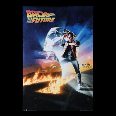 Lot #867: BACK TO THE FUTURE (1985) - Cast-Autographed Poster