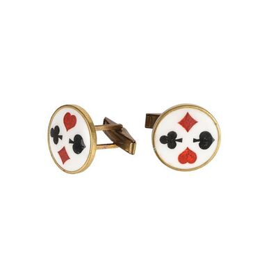 Lot #876: BATMAN (1989) - Joker Cufflinks