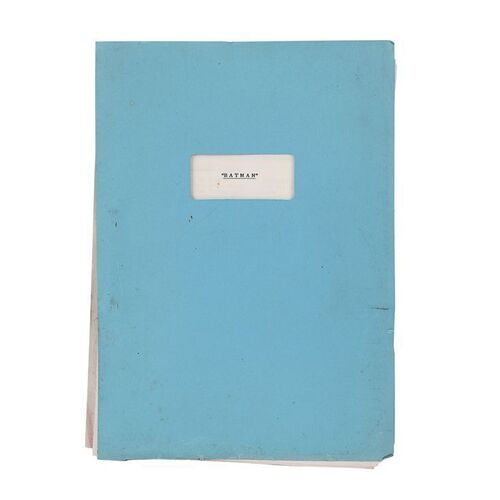 Lot #882: BATMAN (1989) - Fifth Draft Script