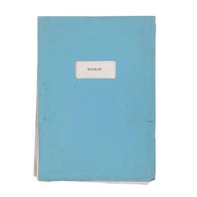 Lot #882: BATMAN (1989) - Fifth Draft Script