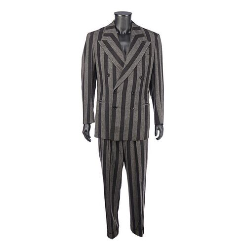 Lot #884: BATMAN RETURNS (1992) - Max Shreck's (Christopher Walken) Screen-matched Striped Suit