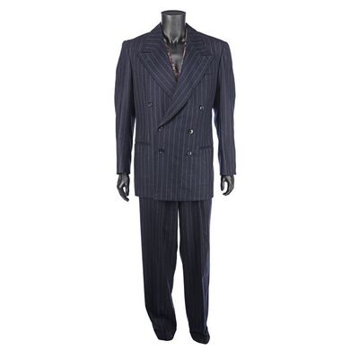 Lot #885: BATMAN RETURNS (1992) - Max Shreck's (Christopher Walken) Pinstripe Suit