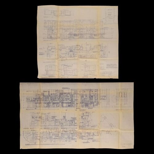 Lot #935: BLADE RUNNER (1982) - Geoff Hutchins Collection: Two Schematic Drawings of Ridleyville