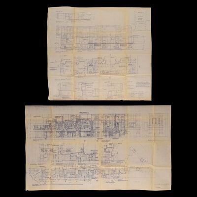 Lot #935: BLADE RUNNER (1982) - Geoff Hutchins Collection: Two Schematic Drawings of Ridleyville