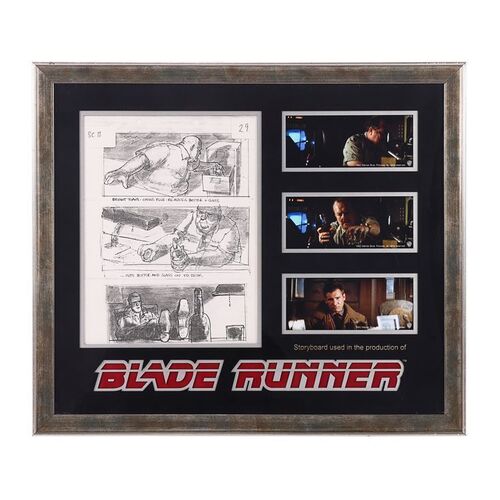 Lot #936: BLADE RUNNER (1982) - Geoff Hutchins Collection: Framed Storyboard Sheet