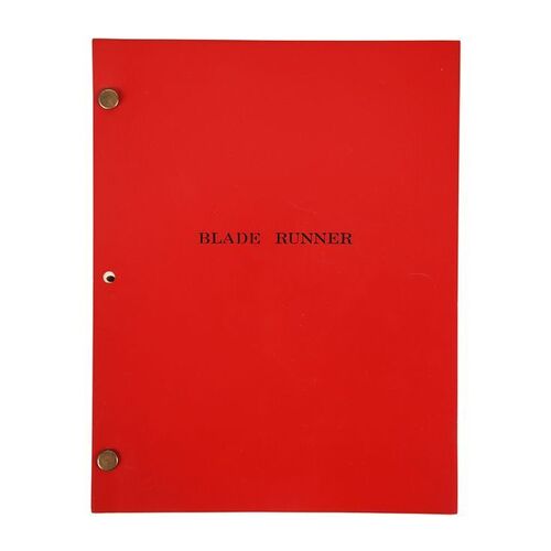 Lot #942: BLADE RUNNER (1982) - Geoff Hutchins Collection: December 1980 140-page Draft Script