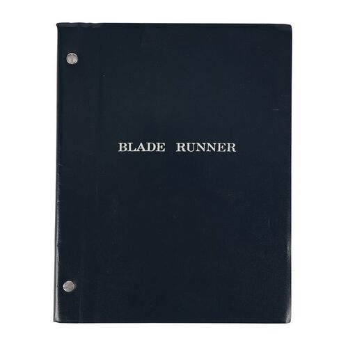 Lot #943: BLADE RUNNER (1982) - Geoff Hutchins Collection: February 1981 133-page Draft Script