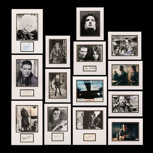 Lot #952: BLADE RUNNER (1982) - Geoff Hutchins Collection: Set of 14 Cast Photographs and Autographs