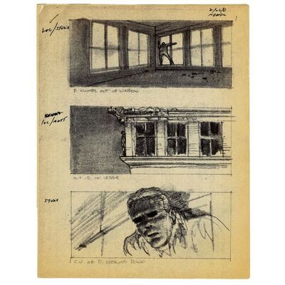 Lot #957: BLADE RUNNER (1982) - Rick Deckard and Roy Batty Fight Printed Storyboard Packet