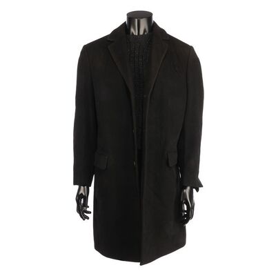 Lot #961: THE BOURNE SUPREMACY (2004) - Jason Bourne's (Matt Damon) Bullet-hit Overcoat and Jumper