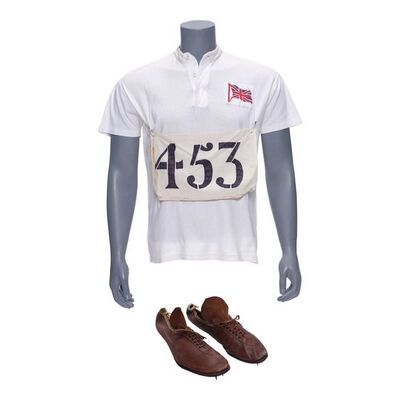Lot #975: CHARIOTS OF FIRE (1981) - Running Costume with Shoes