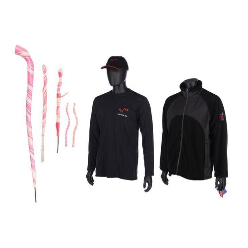 Lot #979: CHARLIE AND THE CHOCOLATE FACTORY (2005) - Four Set Dressing Candy Canes & Crew Items