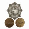 Lot #1006: THE DA VINCI CODE (2006) - "Job 38:11" Stone and Two Rose Line Markers