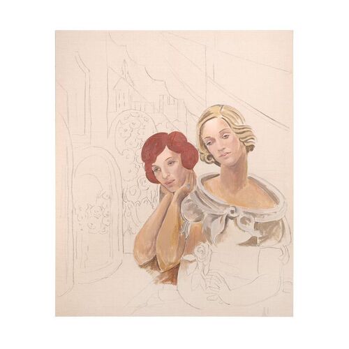 Lot #1007: THE DANISH GIRL (2015) - Gerda Wegener's (Alicia Vikander) Unfinished Painting