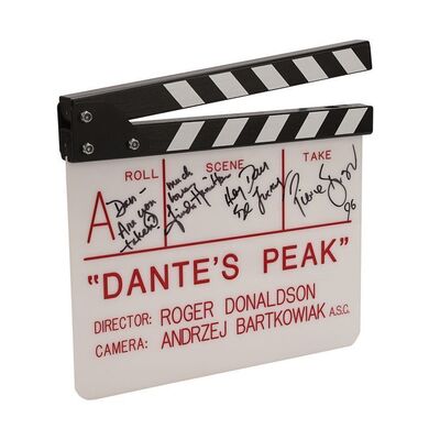 Lot #1008: DANTE'S PEAK (1997) - Autographed "A" Clapperboard