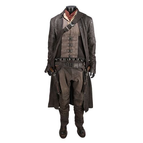 Lot #1012: THE DARK TOWER (2017) - Roland's (Idris Elba) Screen-matched Costume, Revolvers and Revolver Rig
