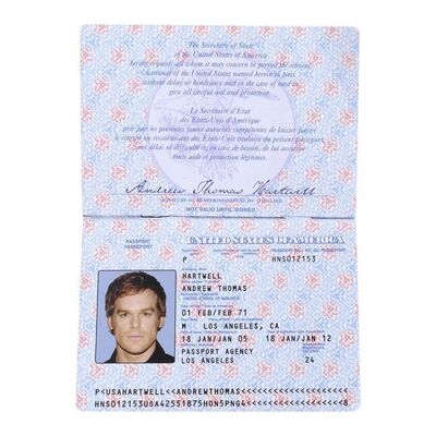 Lot #1021: DEXTER (2006-2013) - Dexter Morgan's (Michael C. Hall) Passport