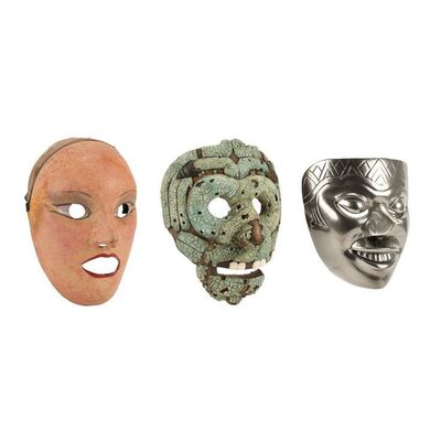 Lot #1056: EX MACHINA (2014) - Nathan Bateman's (Oscar Isaac) Display Masks