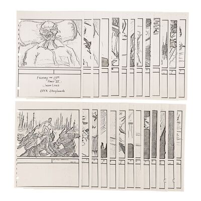 Lot #1082: FRIDAY THE 13TH PART VI: JASON LIVES (1986) - Mario Kirner Collection: Storyboards