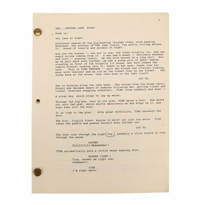 Lot #1085: FRIDAY THE 13TH PART VII: THE NEW BLOOD (1988)
 - Mario Kirner Collection: Production-used Script