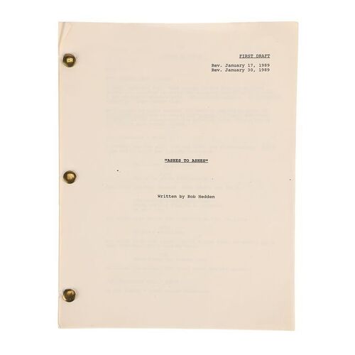 Lot #1088: FRIDAY THE 13TH PART VIII: JASON TAKES MANHATTAN - Mario Kirner Collection: Kane Hodder's Personal Shooting Script