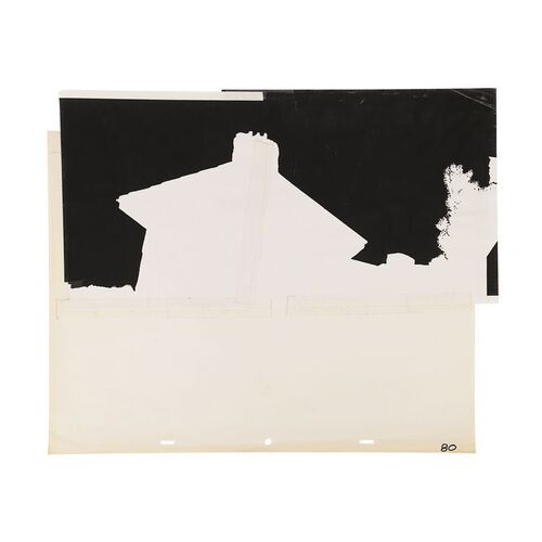 Lot #1092: JASON GOES TO HELL: THE FINAL FRIDAY (1993) - Mario Kirner Collection: Matte Animation Cel of the Voorhees House