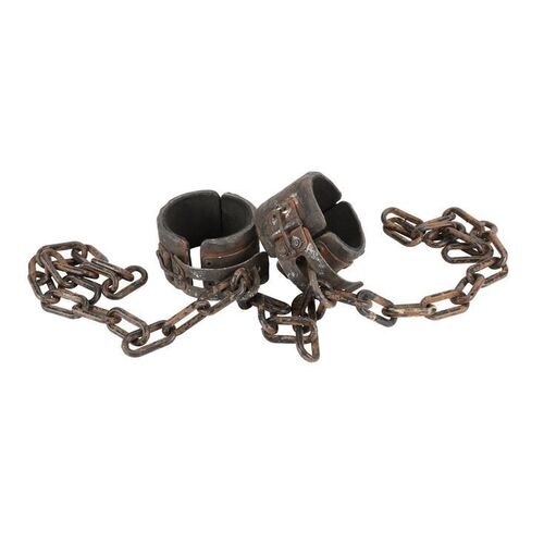 Lot #1105: FRIDAY THE 13TH (2009) - Mario Kirner Collection: Jason Voorhees (Derek Mears) Manacles