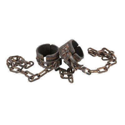 Lot #1105: FRIDAY THE 13TH (2009) - Mario Kirner Collection: Jason Voorhees (Derek Mears) Manacles