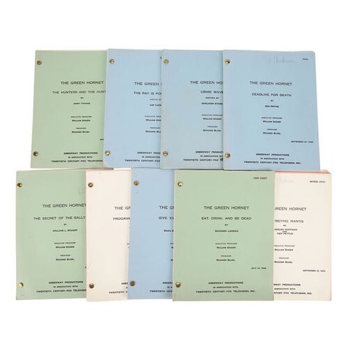 Lot #1151: THE GREEN HORNET (TV SERIES, 1966-1967) - Collection of Nine Scripts