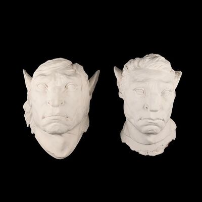 Lot #1175: HARRY POTTER AND THE ORDER OF THE PHOENIX (2007) - Pair of Art Department Centaur Heads