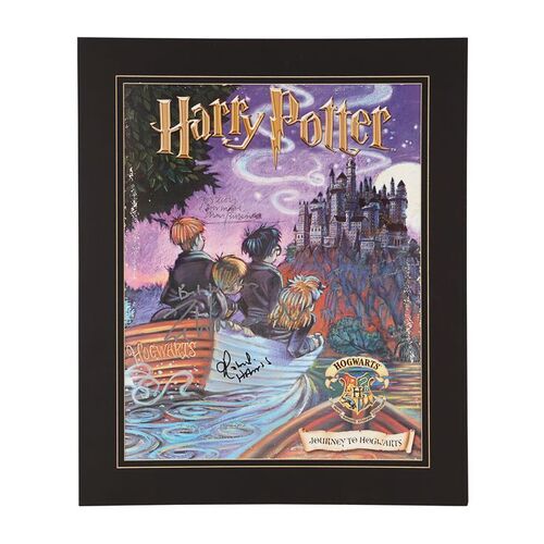 Lot #1179: HARRY POTTER SERIES (2001) - "The Journey to Hogwarts" Cast-Autographed Poster
